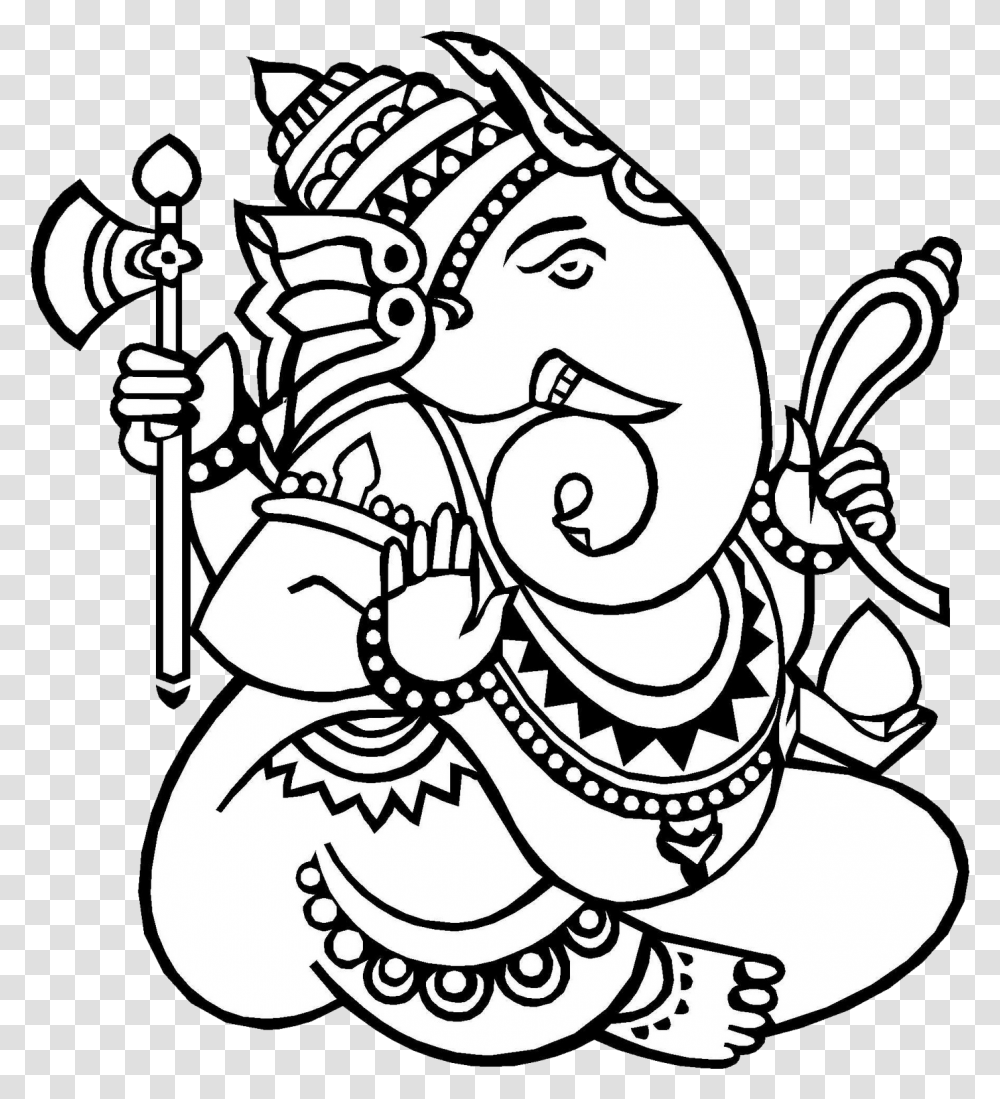 Lord Ganesha Background Ganesh Clipart, Doodle, Drawing, Cross Transparent Png