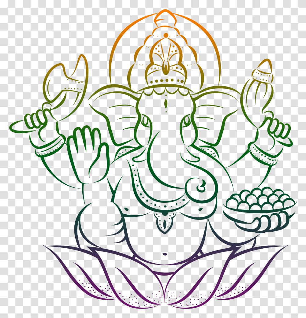 Lord Ganesha, Pattern Transparent Png