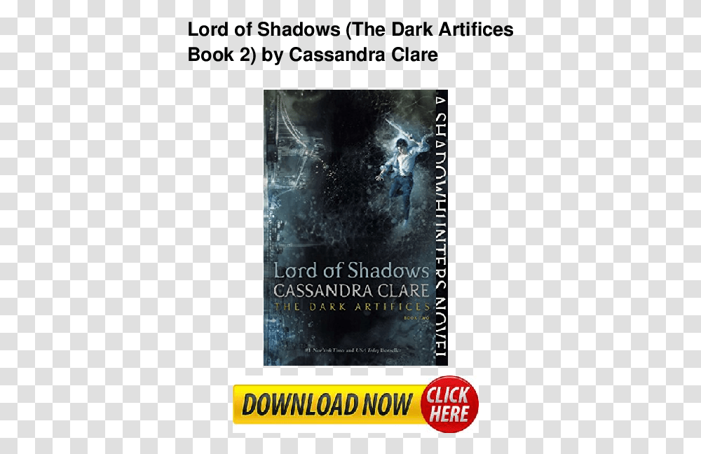 Lord Of Shadows Cassandra Clare, Person, Human, Advertisement, Poster Transparent Png