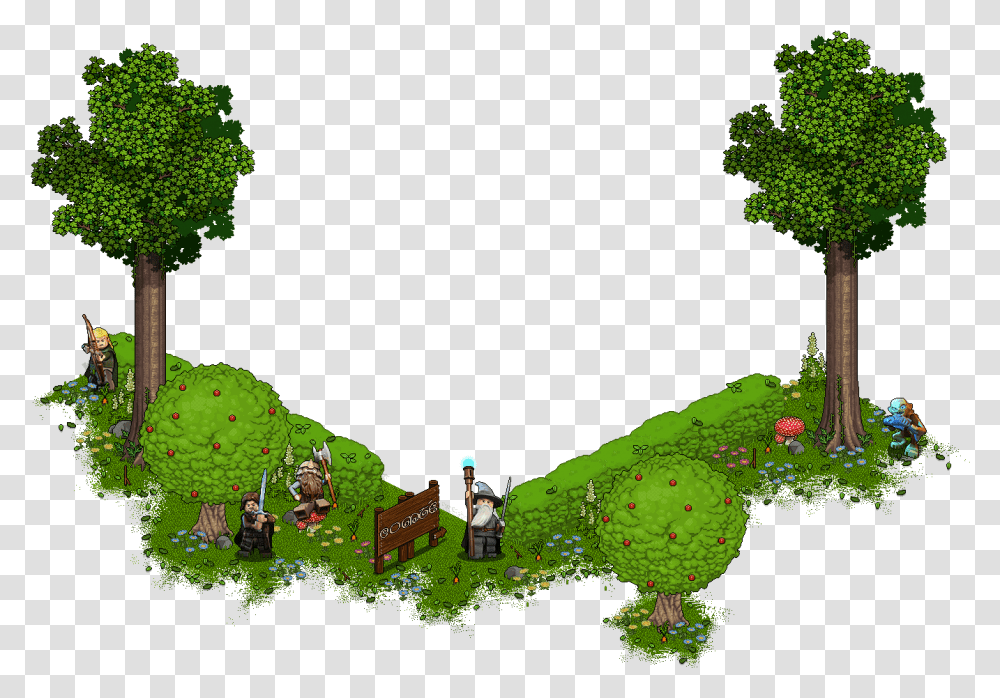 Lord Of The Rings Campaign News And Room Images Ragezone Habbo Lord Of The Rings, Vegetation, Plant, Tree, Green Transparent Png