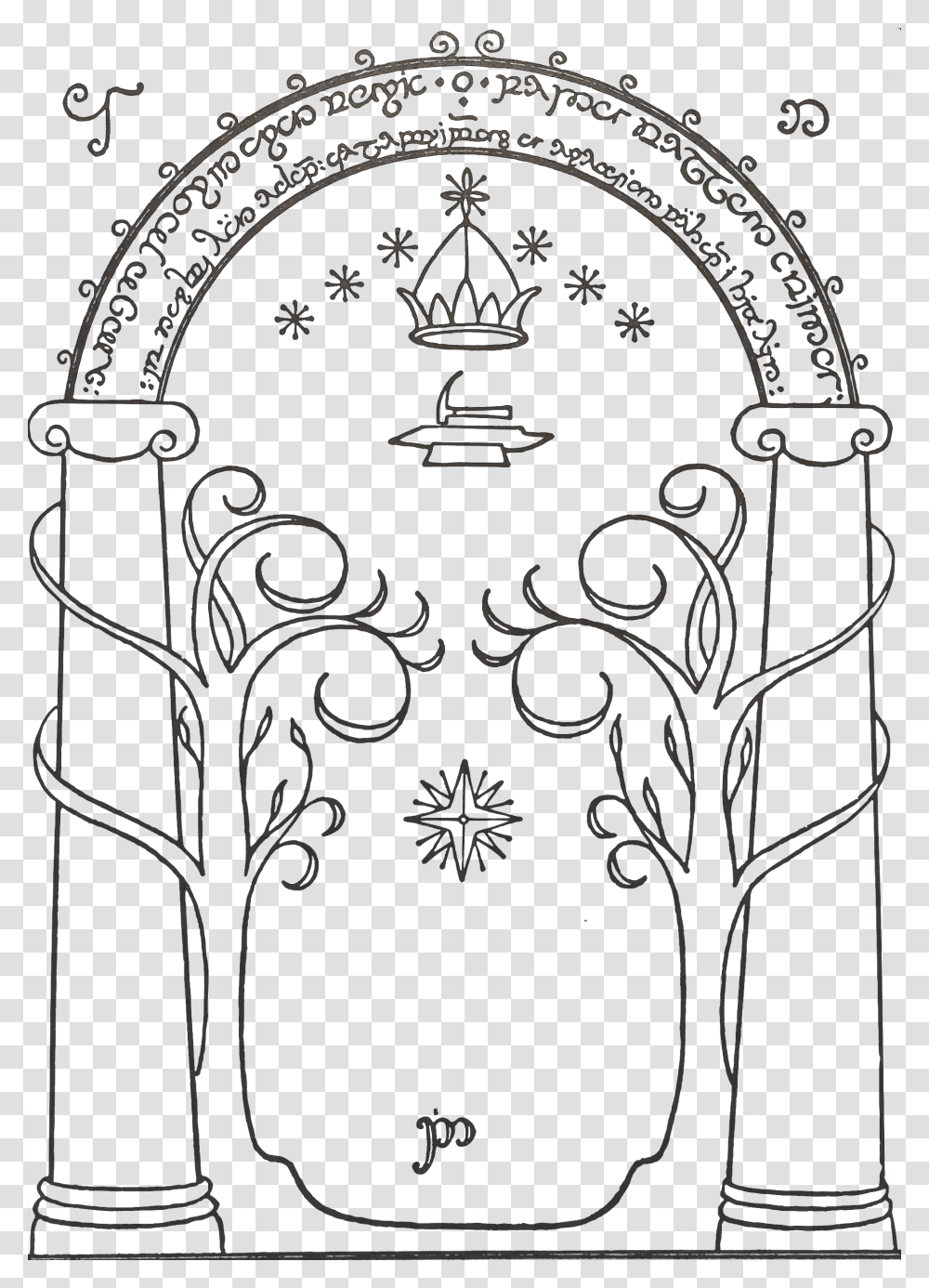 Lord Of The Rings Door, Architecture, Building, Rug, Tombstone Transparent Png