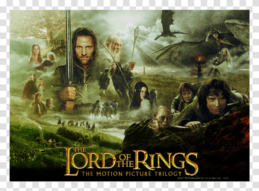 Lord Of The Rings Movie Poster, Person, Painting, Advertisement Transparent Png