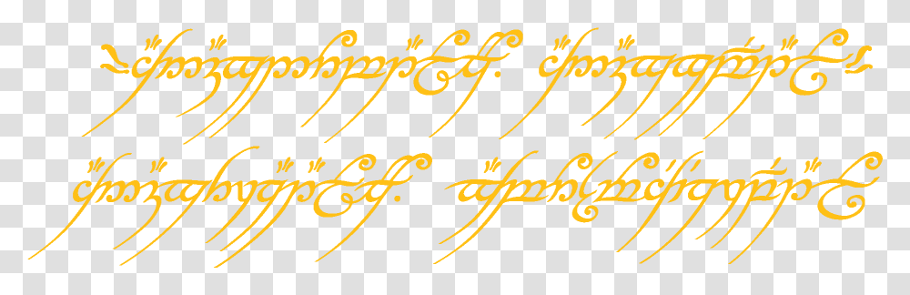 Lord Of The Rings Ring One Ring Inscription, Calligraphy, Handwriting, Alphabet Transparent Png