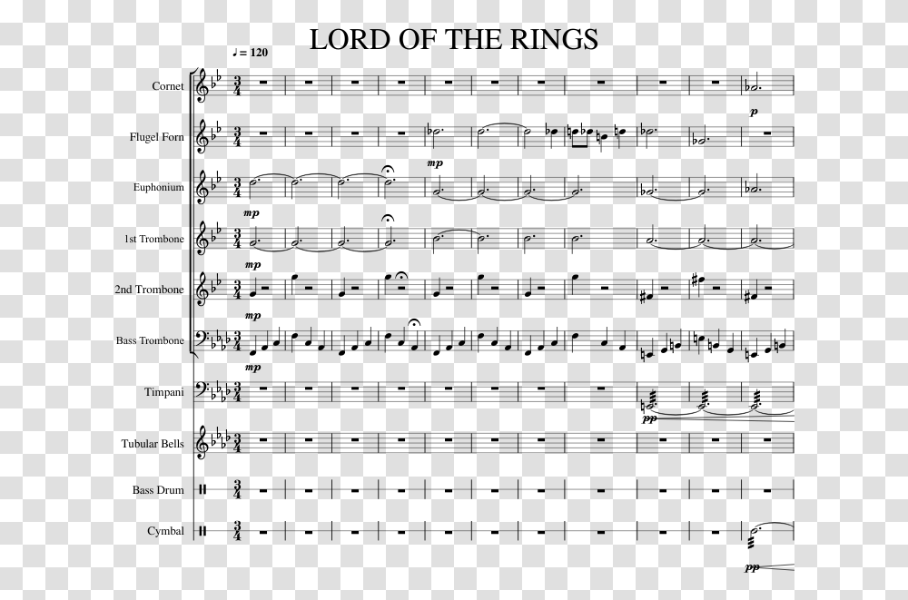 Lord Of The Rings Rivendell Sheet Music, Gray, World Of Warcraft Transparent Png