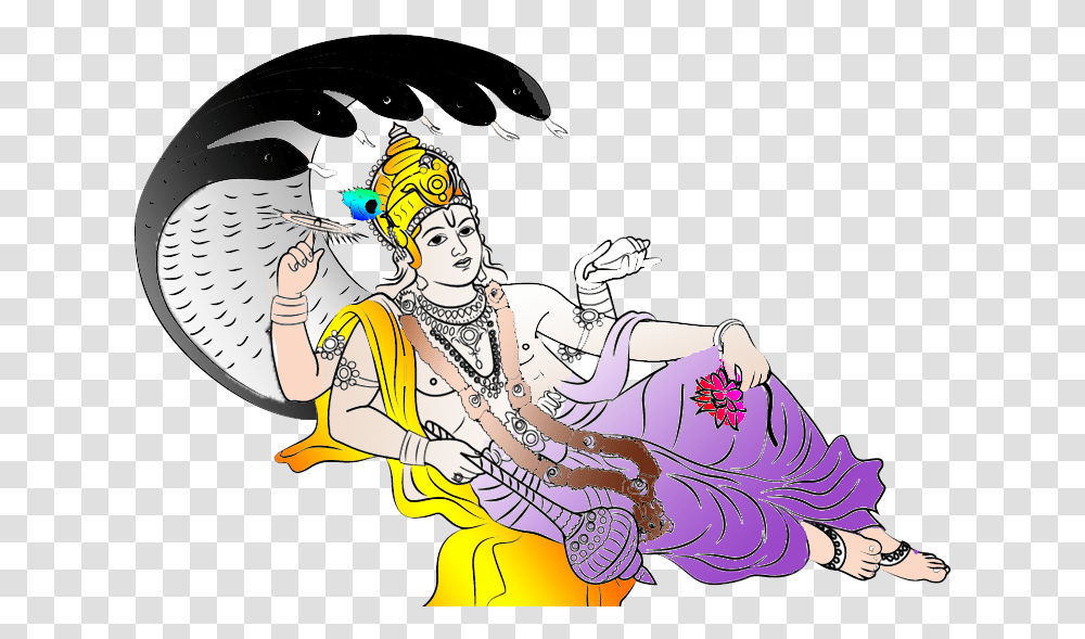 Lord Vishnu Image Free Lord Vishnu, Person, Drawing Transparent Png