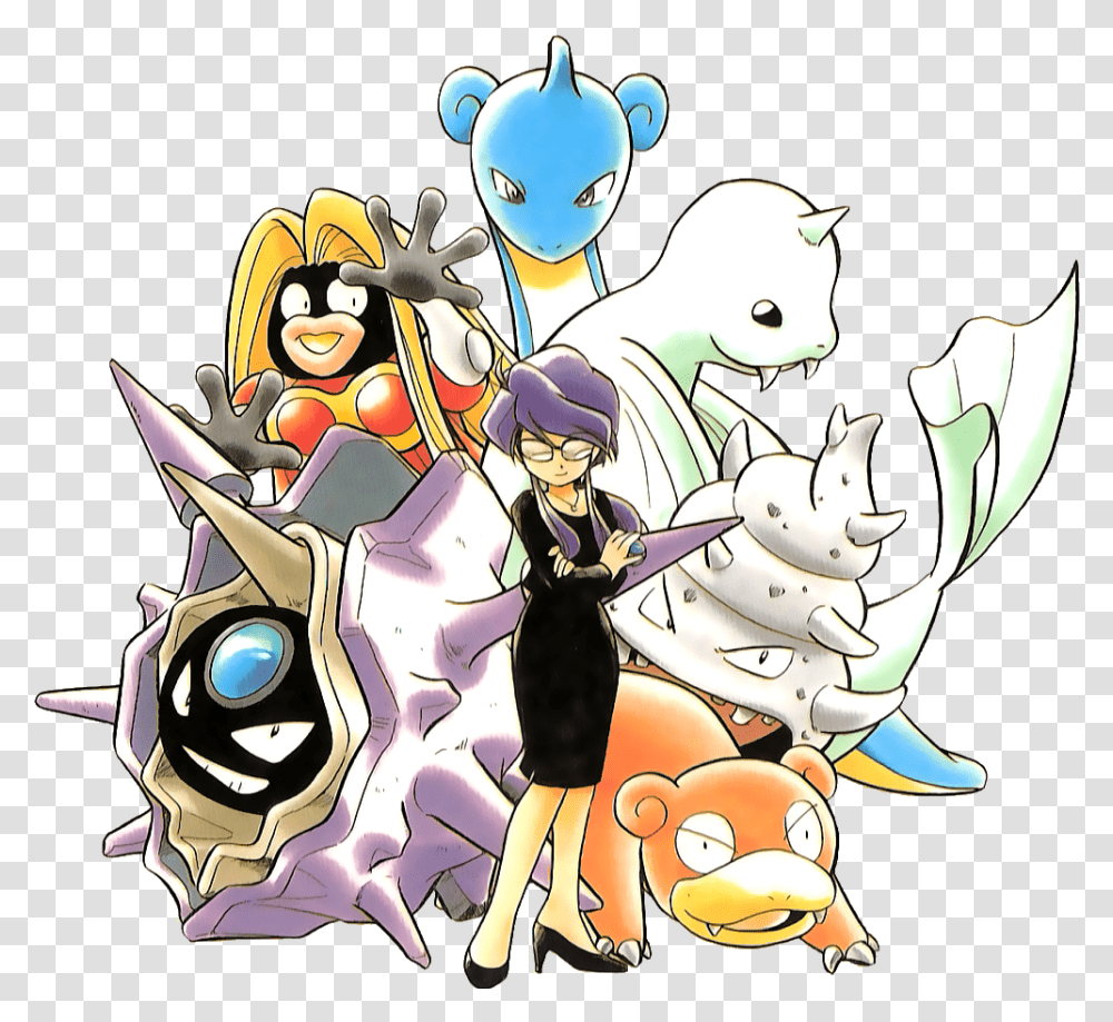 Lorelei Cloister Jynx Lapras Dewgong Slowking Pokemon Lorelei Pokemon Manga, Comics, Book, Person, Human Transparent Png