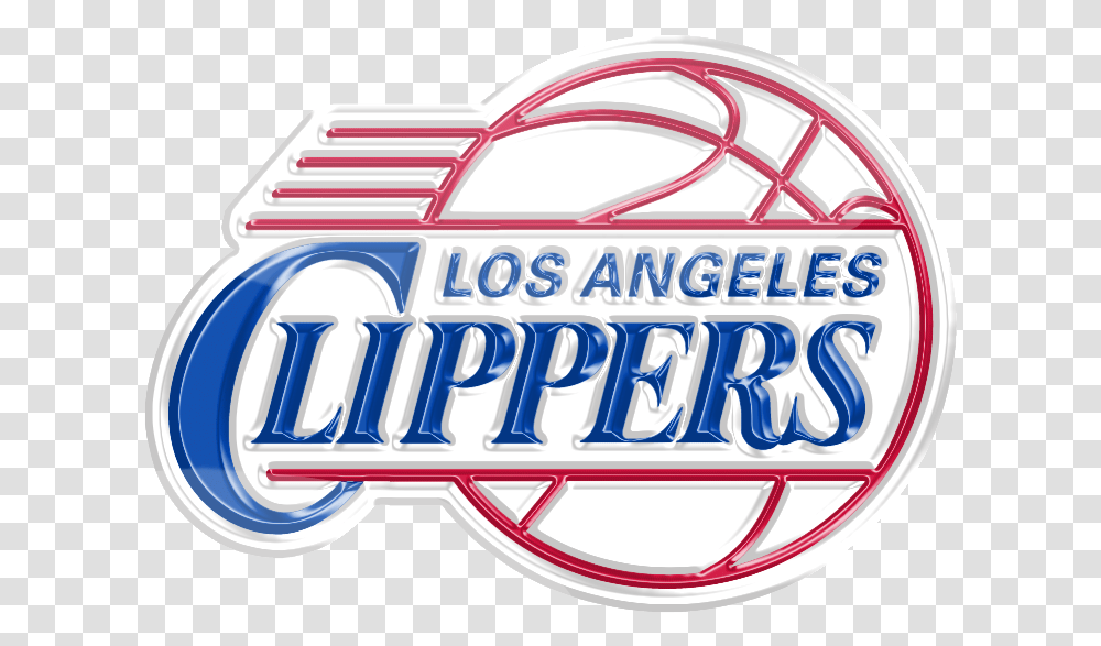 Los Angeles Clippers 3d Logo, Word, Label Transparent Png