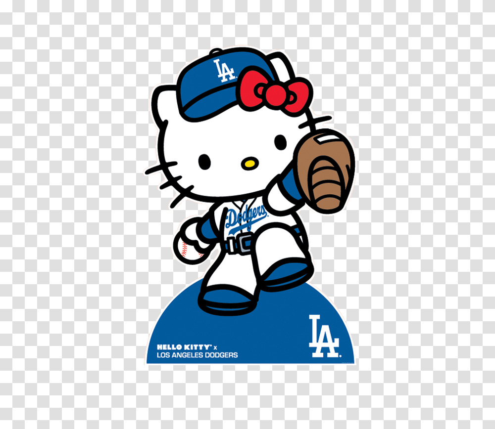 Los Angeles Dodgers On Dodgers Hello Kitty Kitty, Advertisement, Poster, Flyer, Paper Transparent Png