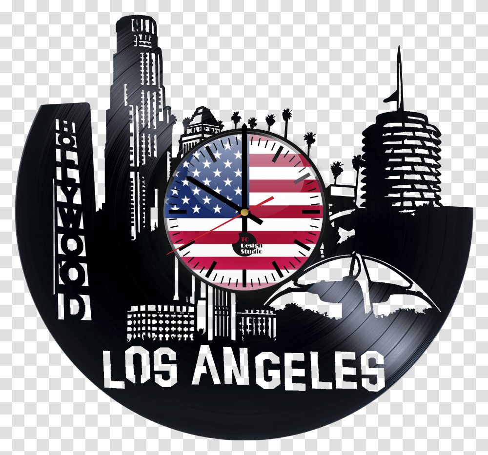 Los Angeles Download Illustration, Compass, Wristwatch, Clock Tower, Architecture Transparent Png