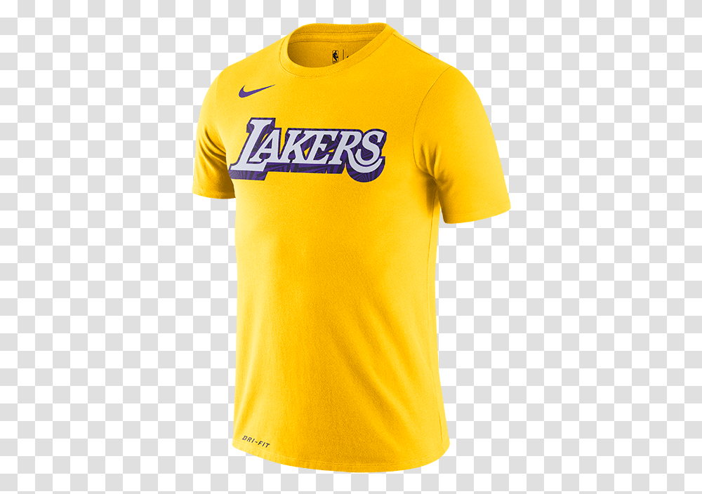 Los Angeles Lakers 19 City Edition Logo Tee Gold Lakers, Clothing, Apparel, Shirt, T-Shirt Transparent Png