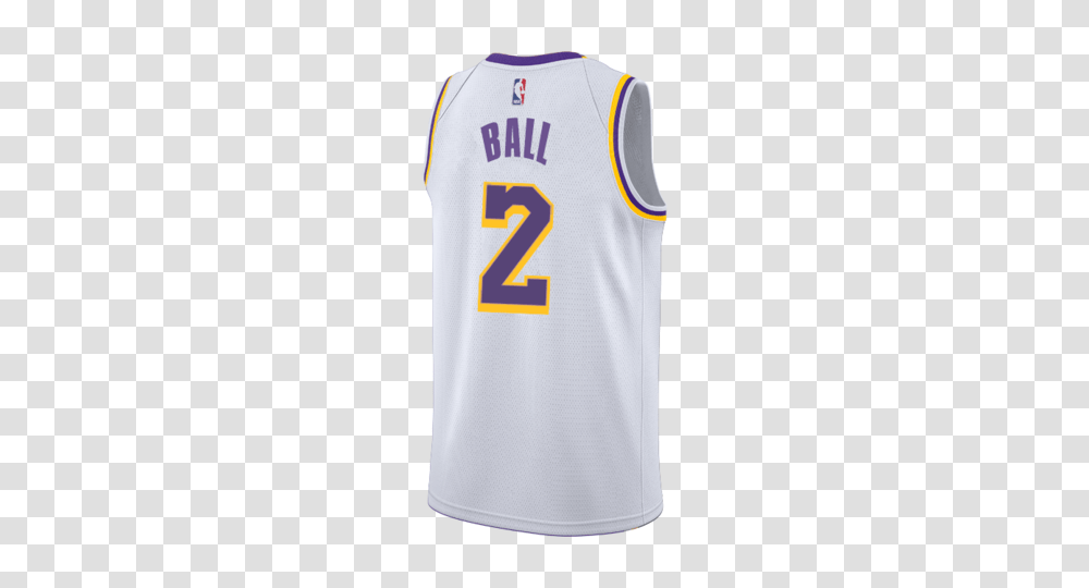 Los Angeles Lakers Lonzo Ball 2018 19 Association Edition Swingman, Apparel, Shirt, Jersey Transparent Png