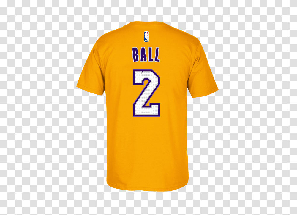 Los Angeles Lakers Lonzo Ball Hd Home Player Name And Number T, Shirt, Apparel, Jersey Transparent Png