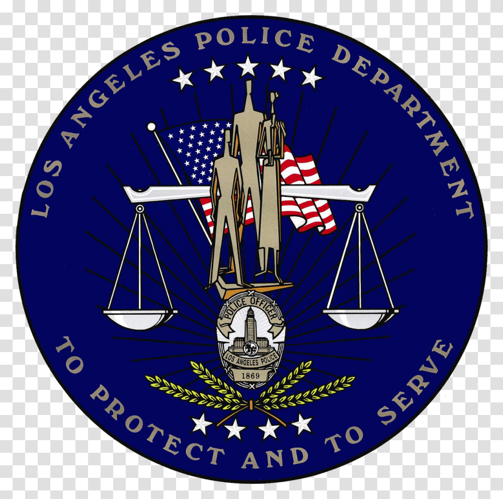 Los Angeles Police Department Logo, Scale, Clock Tower, Architecture Transparent Png