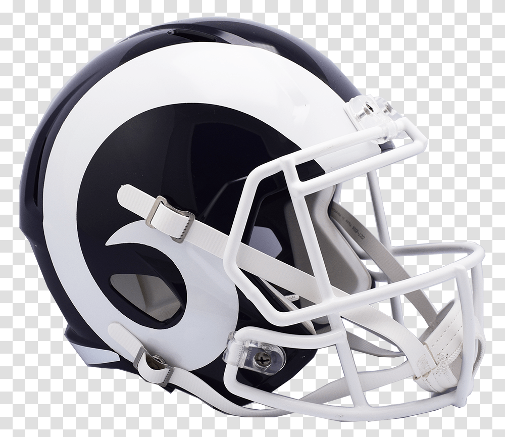 Los Angeles Rams Speed Replica Helmet Rams Football Helmet, Apparel, American Football, Team Sport Transparent Png