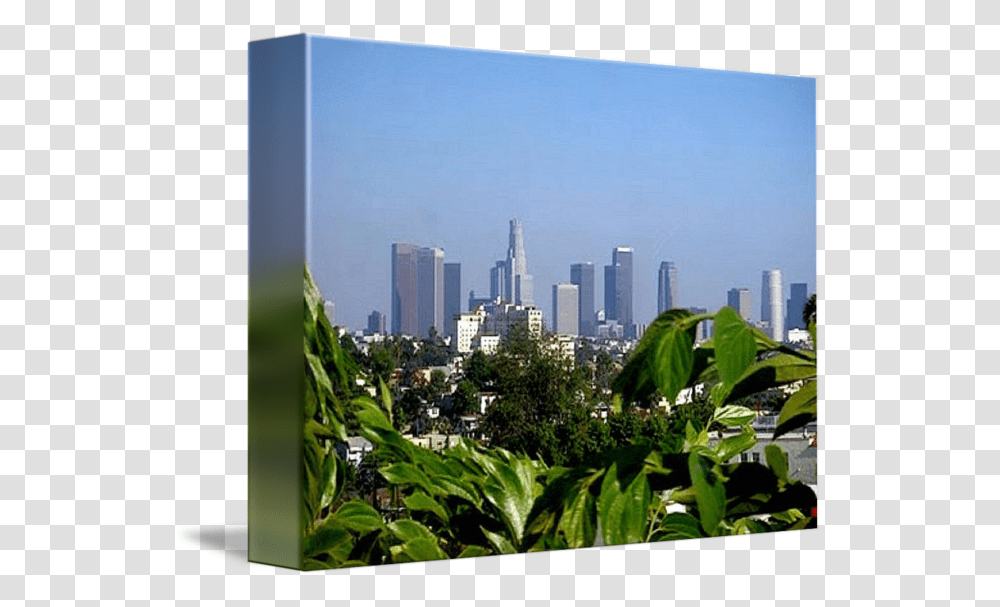 Los Angeles Skyline Skyline, Building, Arbour, Garden, Outdoors Transparent Png