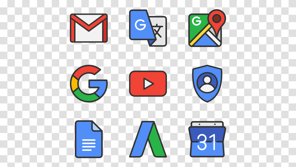 Los Iconos De Google, Number, Alphabet Transparent Png