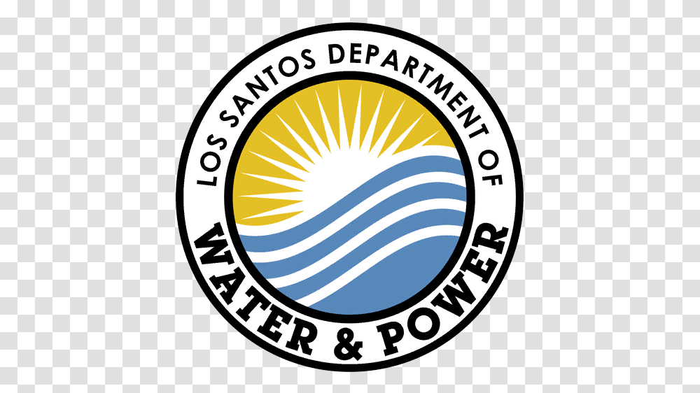 Los Santos Department Of Water Power Circle, Logo, Symbol, Trademark, Rug Transparent Png