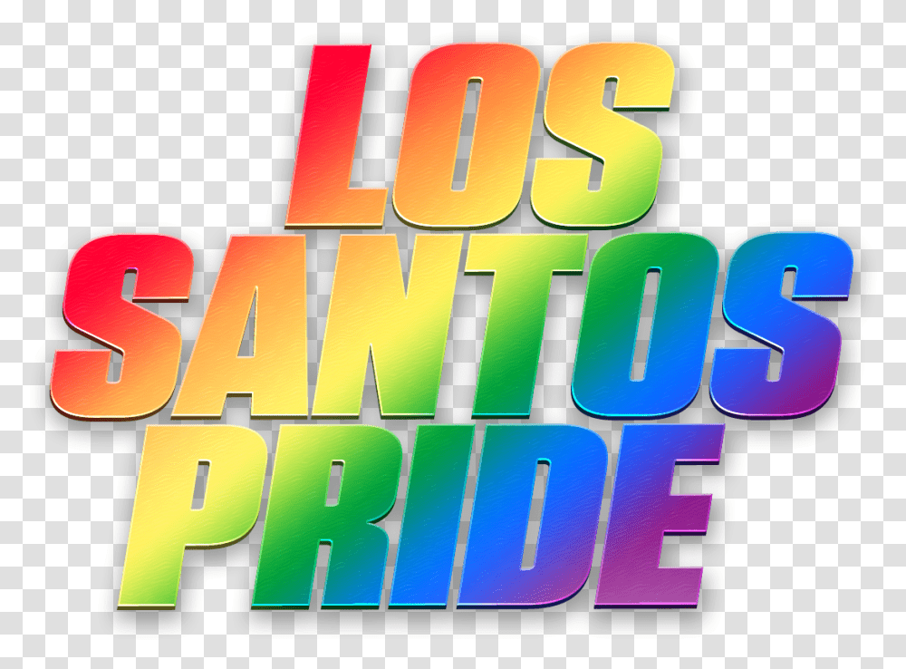 Los Santospridelogo Player Attack Color Gradient, Text, Alphabet, Word, Neon Transparent Png