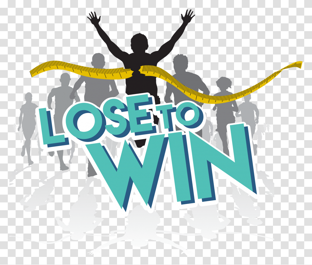 Lose To Win Logo Weight Loss Challenge Winner, Person, Advertisement, Poster, Flyer Transparent Png