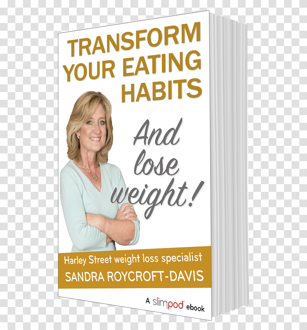 Lose Weight By Changing Eating Habits Free Ebook Flyer, Person, Advertisement, Poster, Paper Transparent Png
