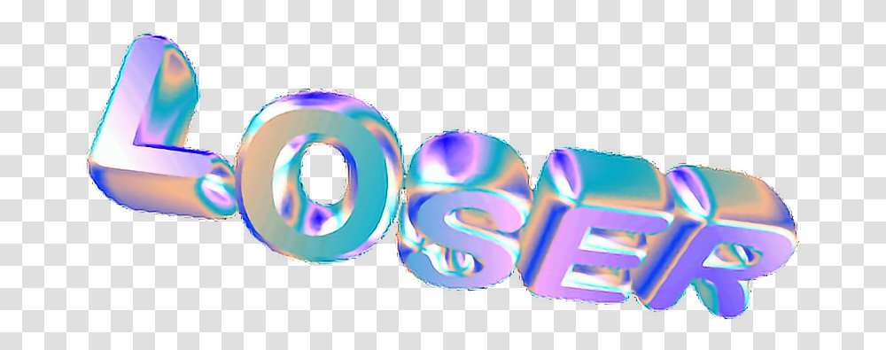 Loser Lame Lost Holo Holographic Hologram Glitch Graphic Design, Accessories, Accessory, Jewelry Transparent Png