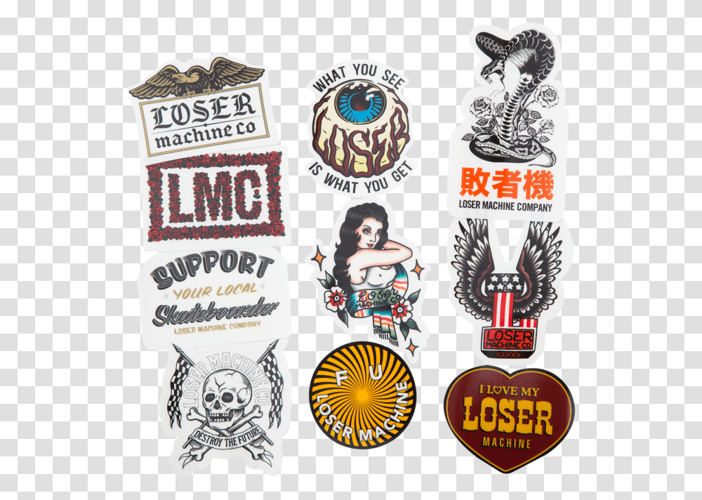 Loser Machine Company, Label, Sticker, Logo Transparent Png