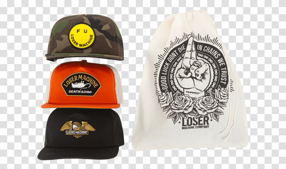 Loser Machine Hat, Cushion, Headrest, Word, Bag Transparent Png