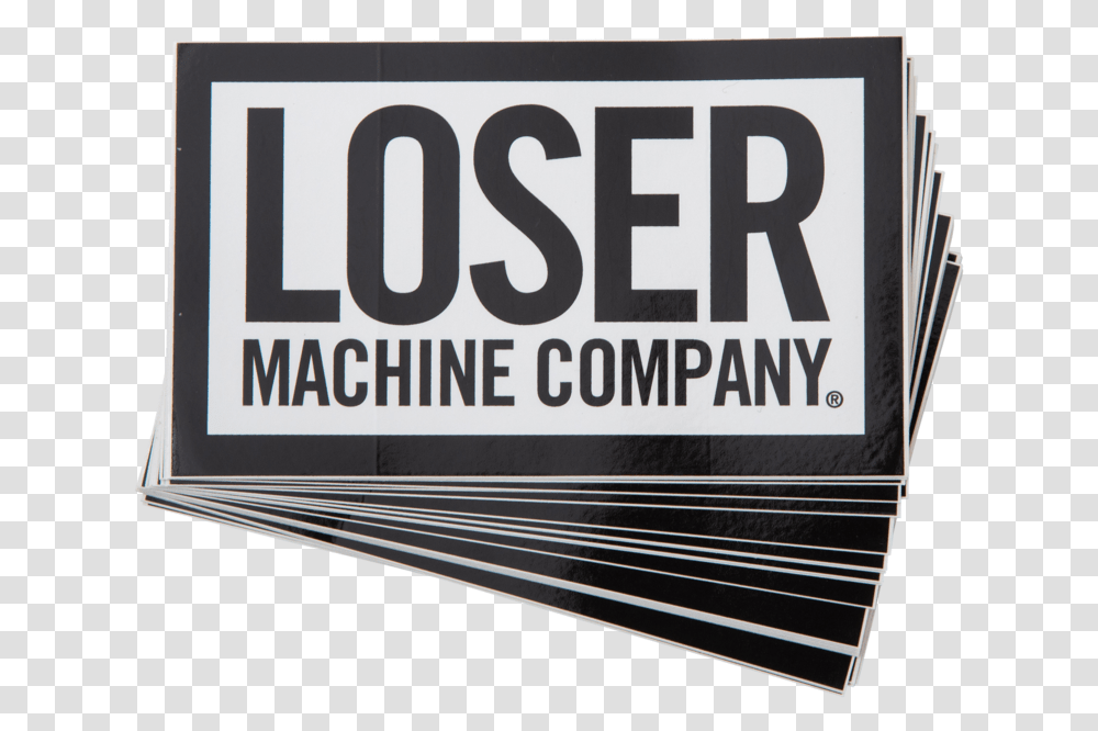 Loser Machine Large Box Logo Sticker 25 Pack Winnequah Park, Text, Word, Advertisement, Poster Transparent Png