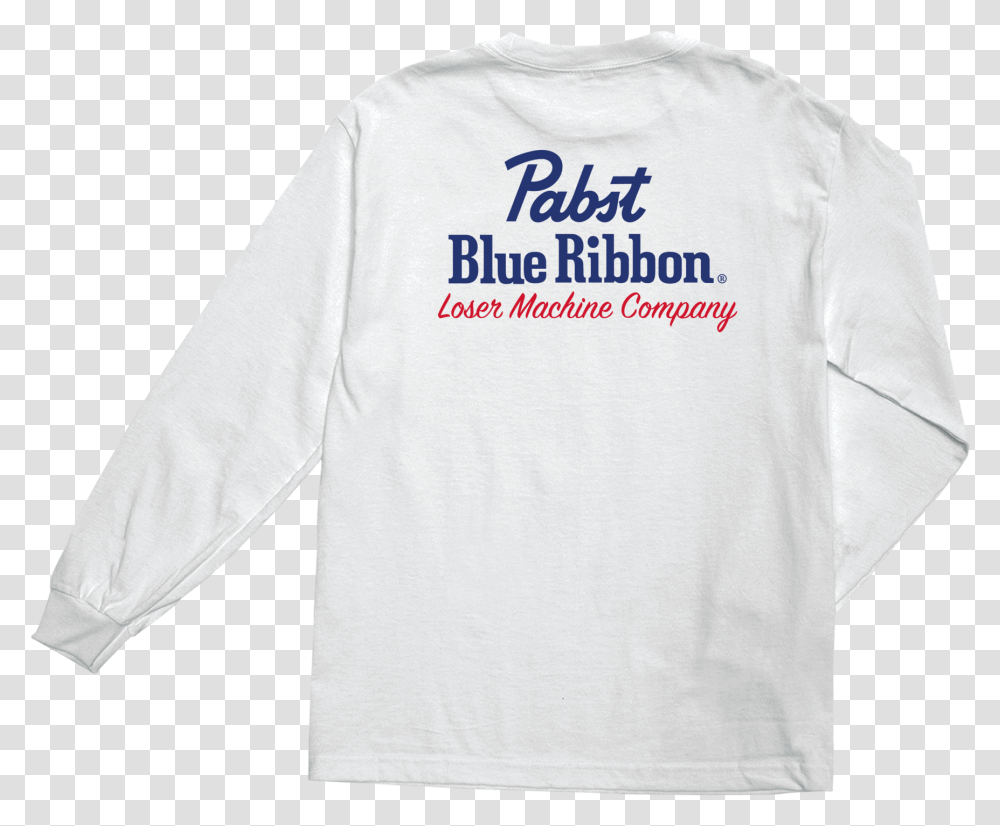 Loser Machine X Pbr Finish Line Ls T Shirt Whitequot Pabst Blue Ribbon, Sleeve, Apparel, Long Sleeve Transparent Png