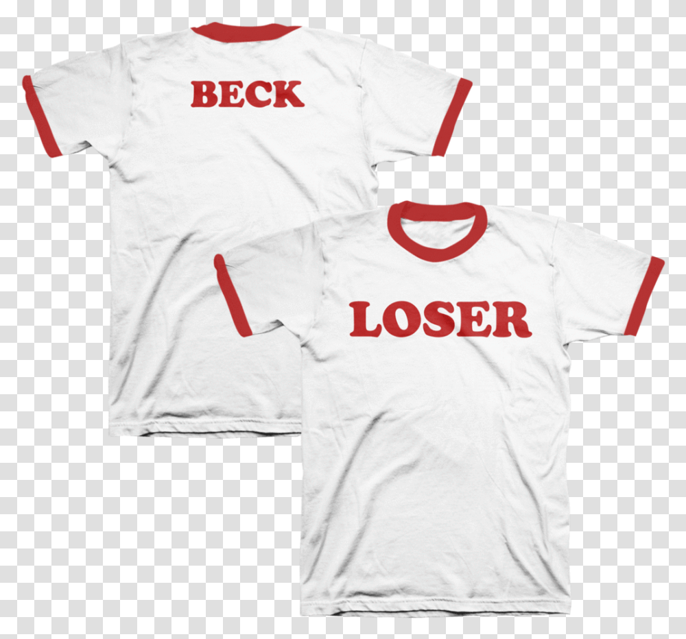 Loser Ringer Tee Beck Ringer Tee Front Back, Apparel, T-Shirt, Jersey Transparent Png