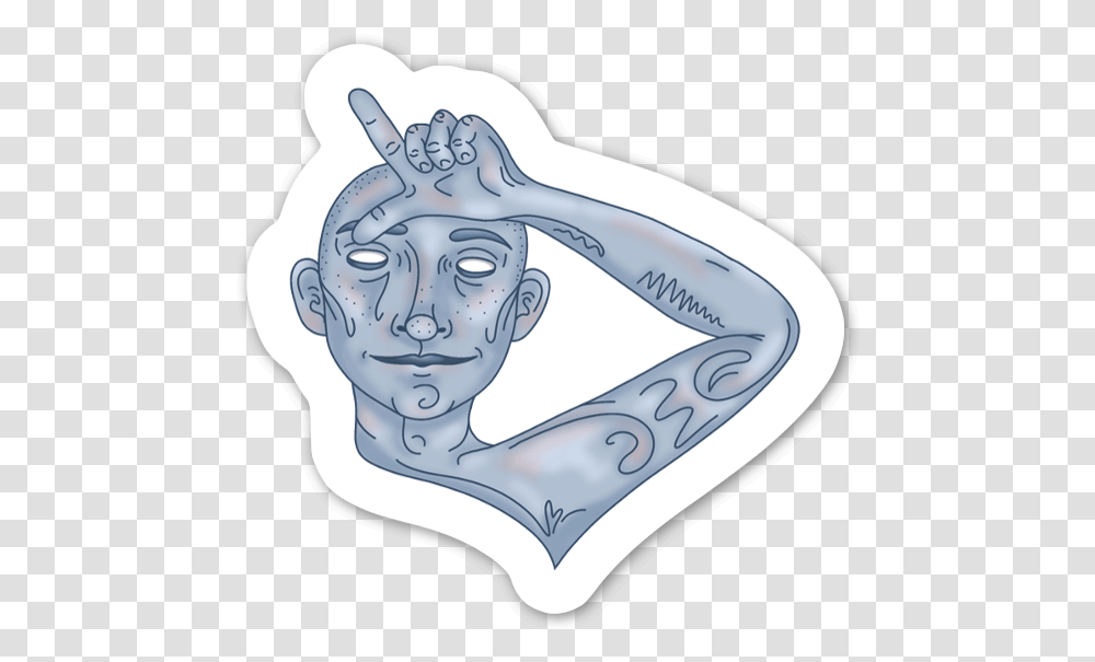 Loser Stickerapp Illustration, Art, Jaw, X-Ray, Ct Scan Transparent Png