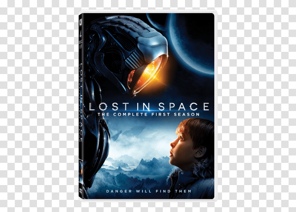Lost In Space Lost In Space Season 1 Blu Ray, Person, Helmet, Poster, Advertisement Transparent Png