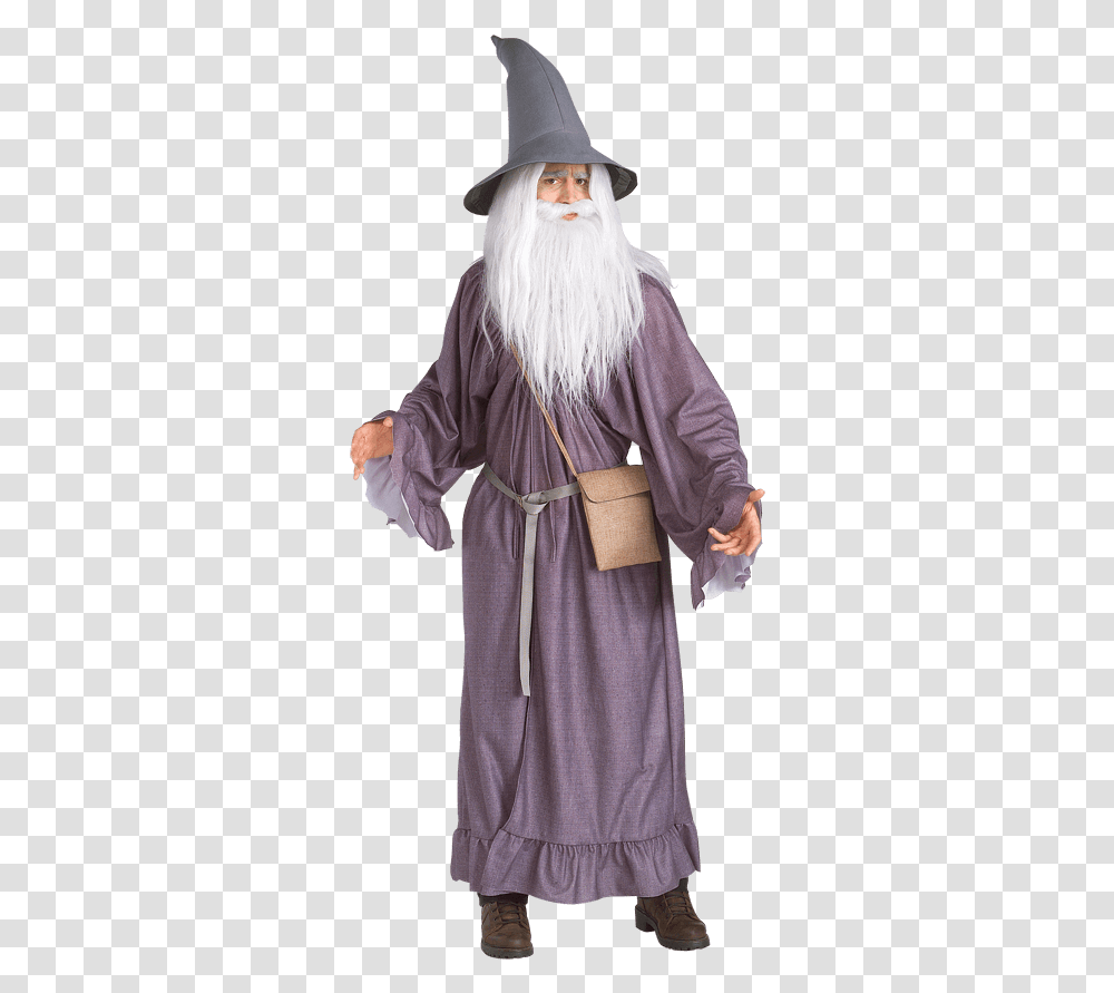 Lotr Adult Gandalf Costume Gandalf Costumes For Adults, Apparel, Robe, Fashion Transparent Png