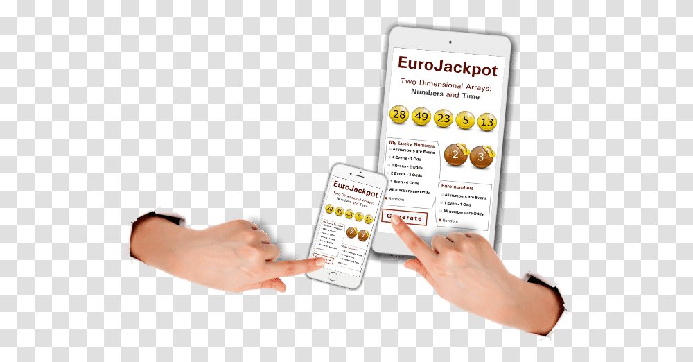 Lotto Winner For Eurojackpot Lotto Winner For Euro Jackpot, Electronics, Person, Phone Transparent Png