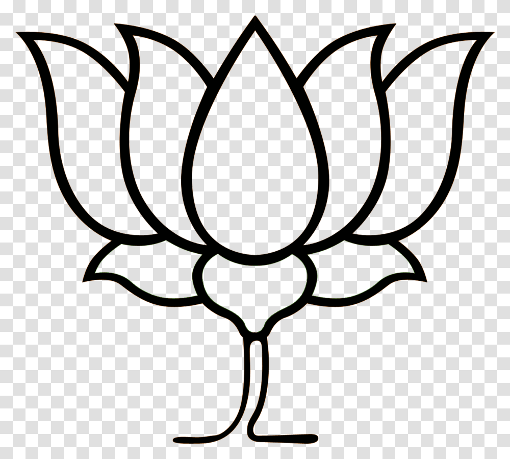Lotus Clipart Bjp Bharatiya Janata Party, Glass, Goblet, Apparel Transparent Png