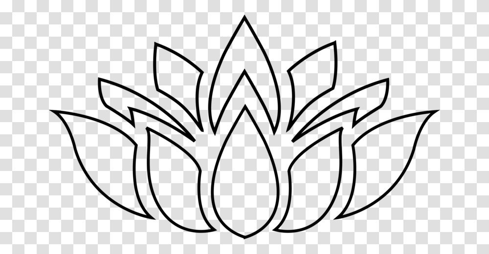 Lotus Clipart Lotus Flower Silhouette, Gray, World Of Warcraft Transparent Png