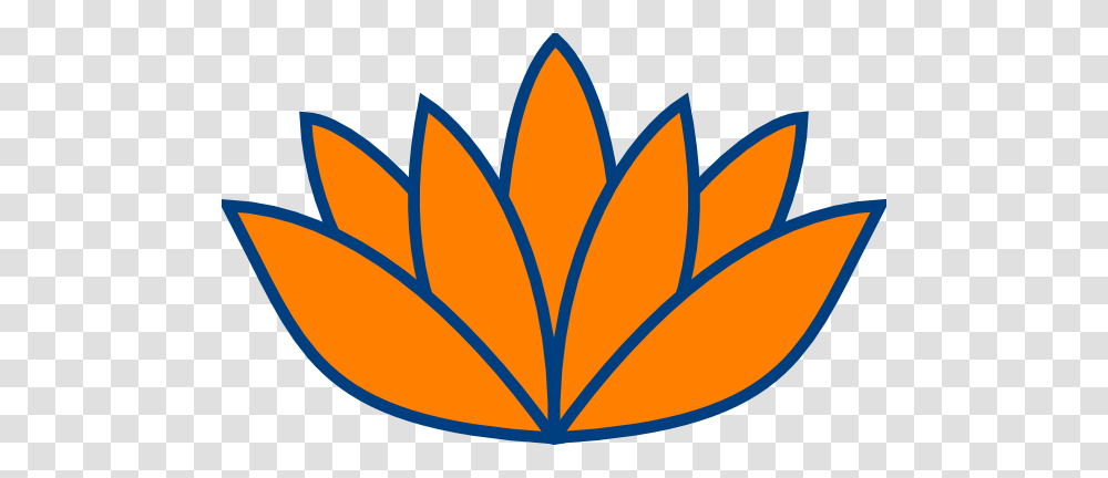 Lotus Clipart Orange, Logo, Leaf, Plant Transparent Png