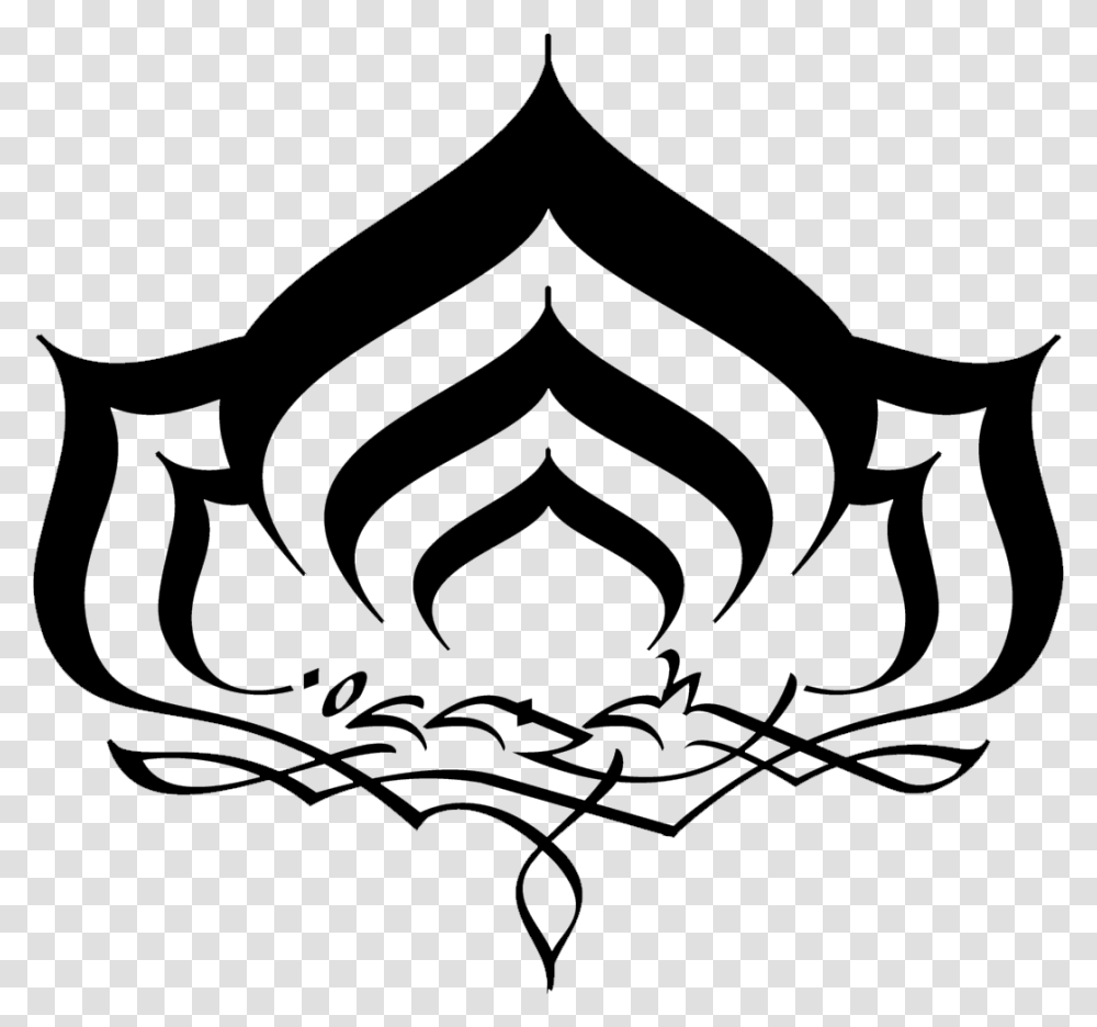 Lotus Clipart Yoga Symbol Warframe Lotus Symbol, Logo, First Aid, Pillow, Cushion Transparent Png