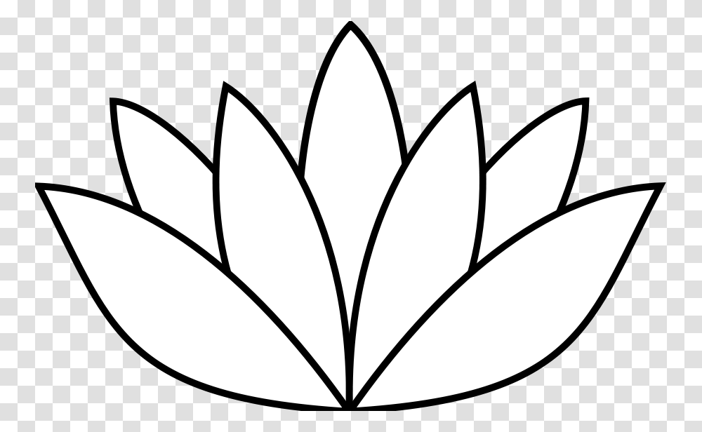 Lotus Flower Clipart Black And White, Plant, Blossom, Texture Transparent Png