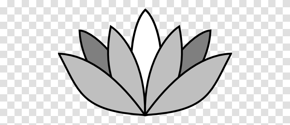 Lotus Flower Clipart Black White, Plant, Leaf, Texture Transparent Png