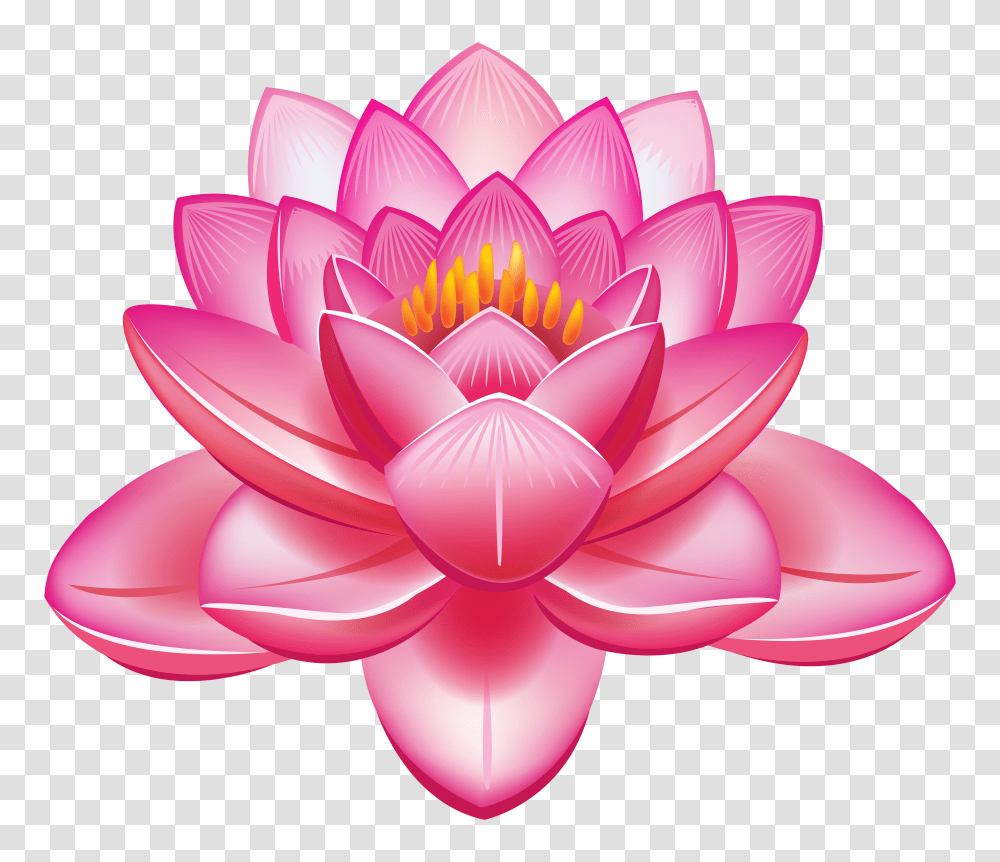 Lotus Flower Clipart Symbole Bouddhiste Fleur De Lotus Flower Clipart, Plant, Blossom, Pond Lily, Dahlia Transparent Png