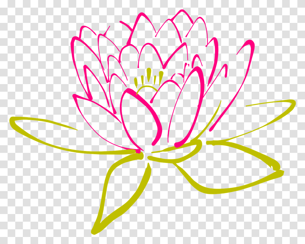 Lotus Flower Graphic Lotus Flower Water Lily Bloom Abstract Clip Art, Pattern, Ornament, Fractal, Embroidery Transparent Png