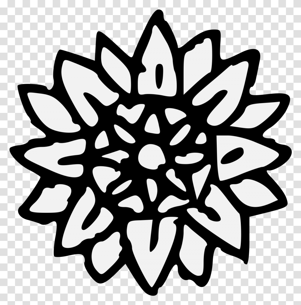 Lotus Flower Graphic Sunflower Icon, Stencil, Floral Design Transparent Png