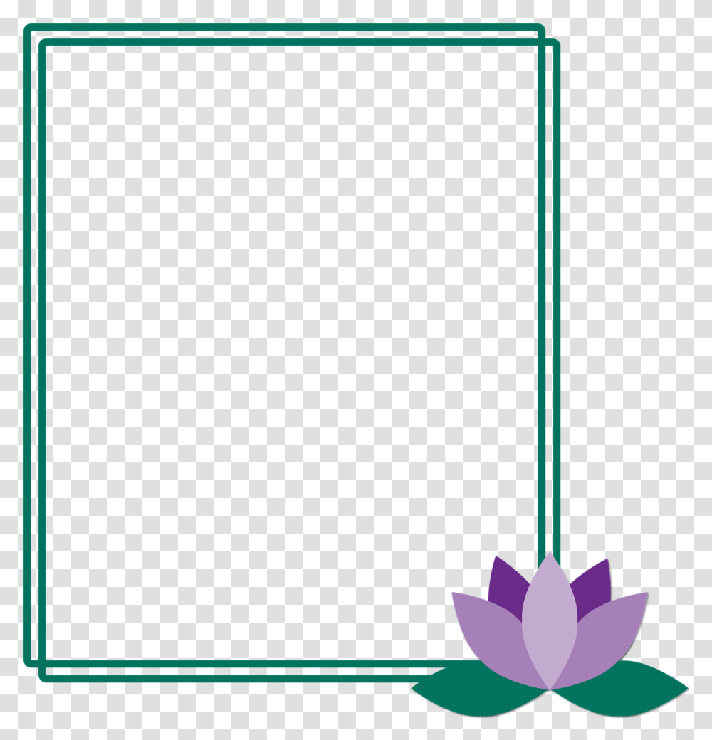 Lotus Flower Images Clipart Lotus Frame Hd, Screen, Electronics, Monitor Transparent Png