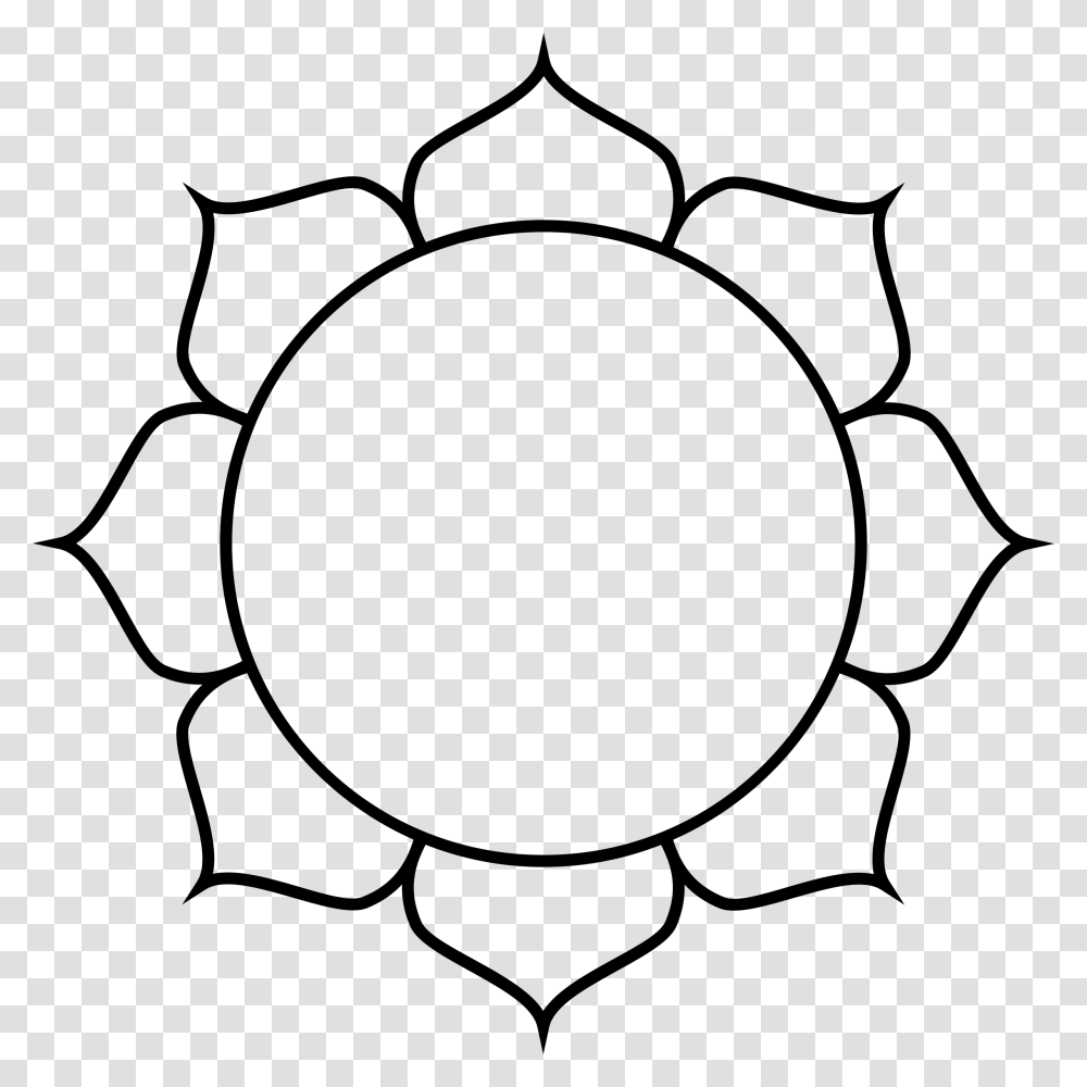 Lotus Flower Line Art Icons, Gray, World Of Warcraft Transparent Png