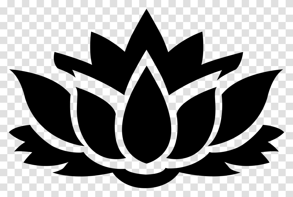 Lotus Flower Silhouette Icons, Gray, World Of Warcraft Transparent Png