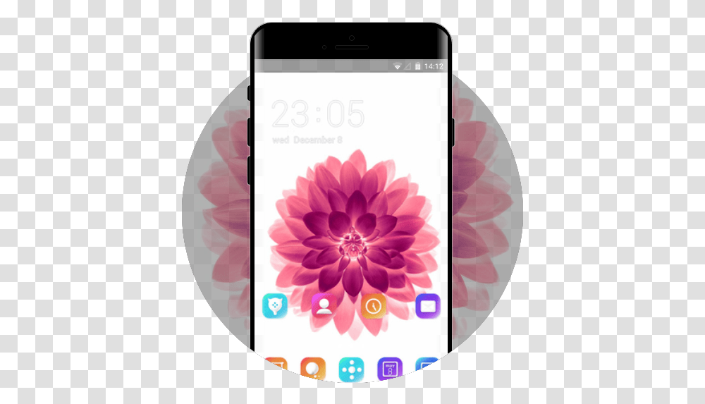 Lotus Flower Theme Free Android - U Launcher 3d Iphone Putih Hd, Mobile Phone, Electronics, Cell Phone, Label Transparent Png