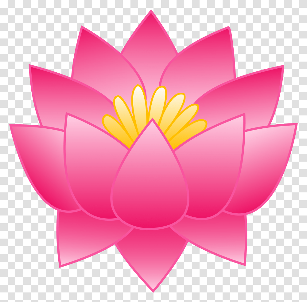Lotus Flower With Lily Pads Images Pink Lotus Clipart, Plant, Blossom, Pond Lily, Lamp Transparent Png
