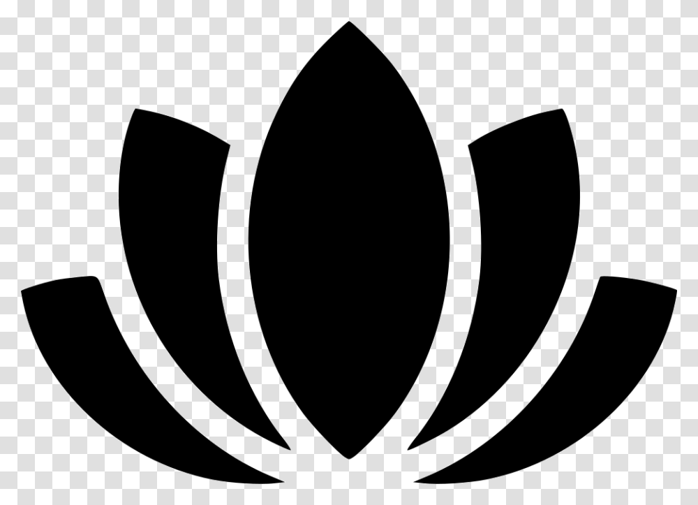 Lotus Flower Yoga Meditation Lily Emblem, Logo, Trademark, Stencil Transparent Png