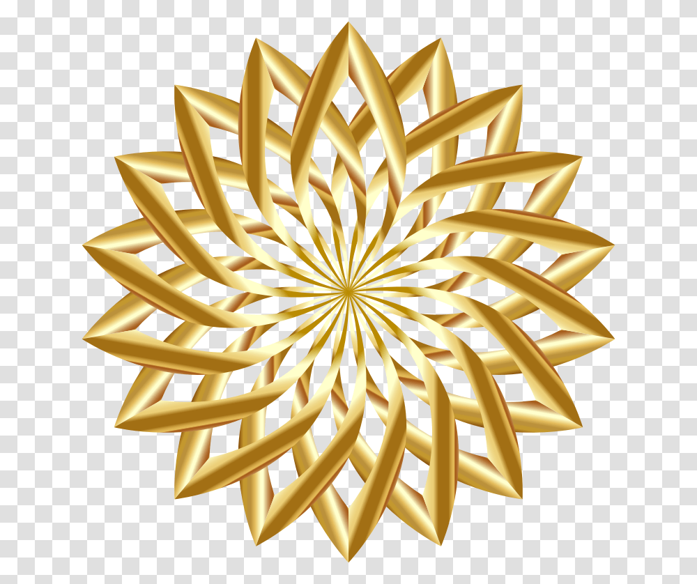 Lotus Golden Flower, Pattern, Trophy Transparent Png